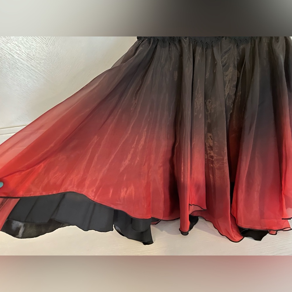 NWT DollsKill/Unholy Black and Red Ombre Mini Dress - Picture 6 of 7